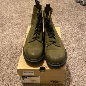 Dr Marten 1460 Olive Green Boots Mens US Size 12